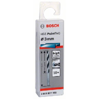 Metallspiralbohrer HSS PointTeQ, DIN 338, 3,0 mm, 10er-Pack-Beschreibung lesen