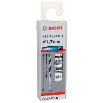 Metallspiralbohrer HSS PointTeQ, DIN 338, 1,7 mm, 10er-Pack-Beschreibung lesen