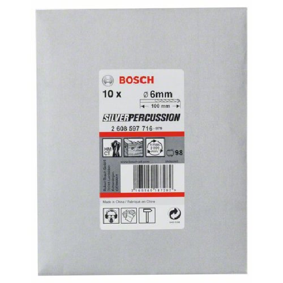 Betonbohrer CYL-3, 6 x 60 x 100 mm, d 5,5 mm, 10er-Pack-Beschreibung lesen