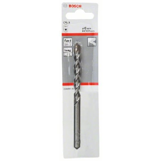 Betonbohrer CYL-3, 8 x 80 x 120 mm, d 7,5 mm, 1er-Pack-Beschreibung lesen