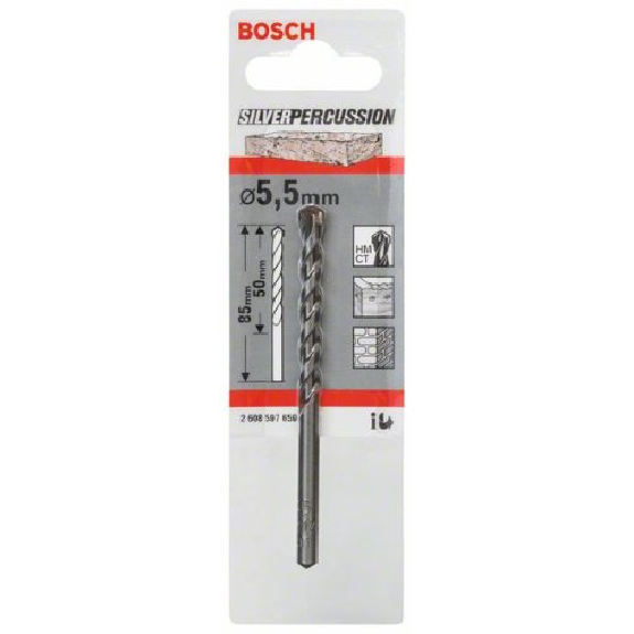 Betonbohrer CYL-3, 5,5 x 50 x 85 mm, d 4,5 mm, 1er-Pack-Beschreibung lesen