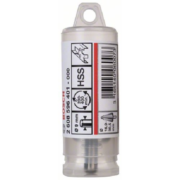 Blechschälbohrer HSS, zylindrisch, 16 - 30,5 mm, 76 mm, 9 mm-Beschreibung lesen