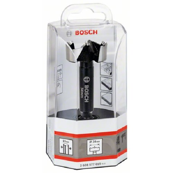 Forstnerbohrer, DIN 7483 G, 34 x 90 mm, d 10 mm, toothed-edge-Beschreibung lesen