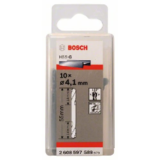 Doppelendbohrer HSS-G, 4,1 x 14 x 55 mm, 10er-Pack-Beschreibung lesen