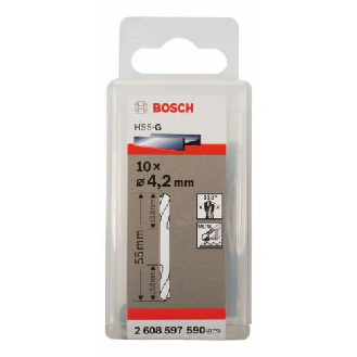Doppelendbohrer HSS-G, 4,2 x 14 x 55 mm, 10er-Pack-Beschreibung lesen