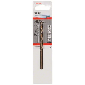 Metallbohrer HSS-Co, DIN 338, 6,5 x 63 x 101 mm, 1er-Pack-Beschreibung lesen