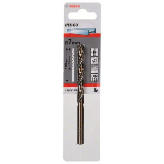 Metallbohrer HSS-Co, DIN 338, 7 x 69 x 109 mm, 1er-Pack-Beschreibung lesen
