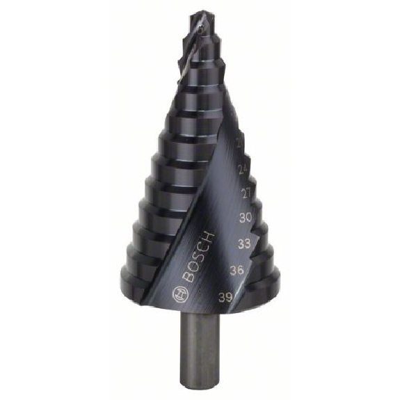 Stufenbohrer HSS-AlTiN, 6 - 39 mm, 10 mm, 93,5, 12 Stufen-Beschreibung lesen