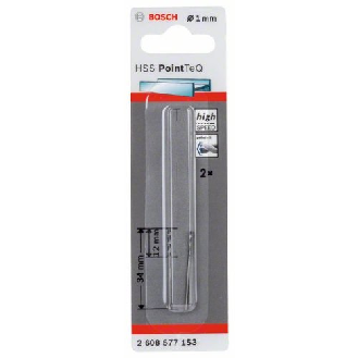 Metallspiralbohrer HSS PointTeQ, DIN 338, 1,0 mm, 2er-Pack-Beschreibung lesen