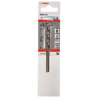 Metallbohrer HSS-Co, DIN 338, 5,2 x 52 x 86 mm, 1er-Pack-Beschreibung lesen