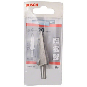 Blechschälbohrer HSS, Sechskantschaft, 4 - 20 mm, 65 mm, 1/4"-Beschreibung lesen