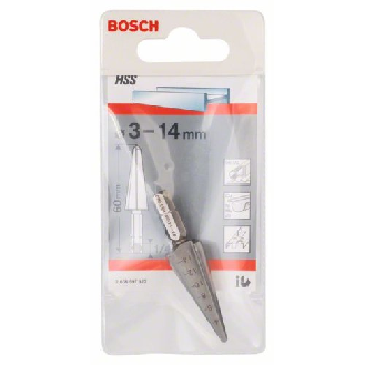 Blechschälbohrer HSS, Sechskantschaft, 3 - 14 mm, 60 mm, 1/4"-Beschreibung lesen