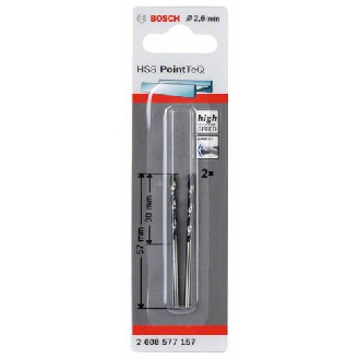 Metallspiralbohrer HSS PointTeQ, DIN 338, 2,6 mm, 2er-Pack-Beschreibung lesen