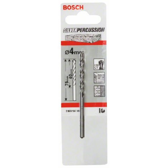 Betonbohrer CYL-3, 4 x 40 x 75 mm, d 3,3 mm, 1er-Pack-Beschreibung lesen