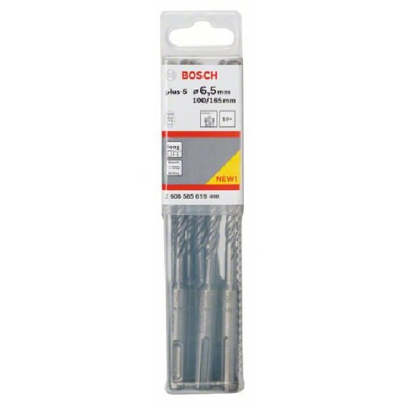 Hammerbohrer SDS-plus-5, 6,5 x 100 x 165 mm, 10er-Pack-Beschreibung lesen