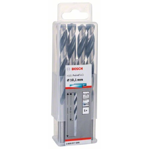 Metallspiralbohrer HSS PointTeQ, DIN 338, 10,1 mm, 5er-Pack-Beschreibung lesen