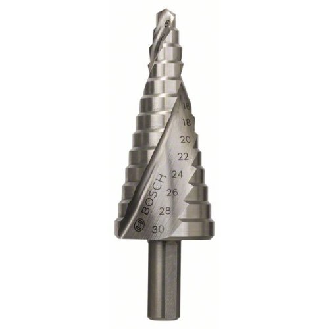 Stufenbohrer HSS, 6 - 30 mm, 10 mm, 93,5 mm, 14 Stufen-Beschreibung lesen