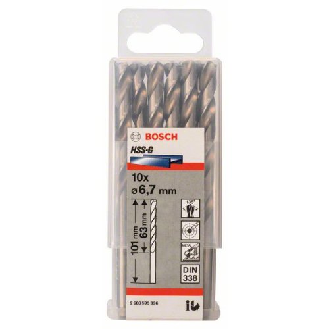Metallbohrer HSS-G, DIN 338, 6,7 x 63 x 101 mm, 10er-Pack-Beschreibung lesen