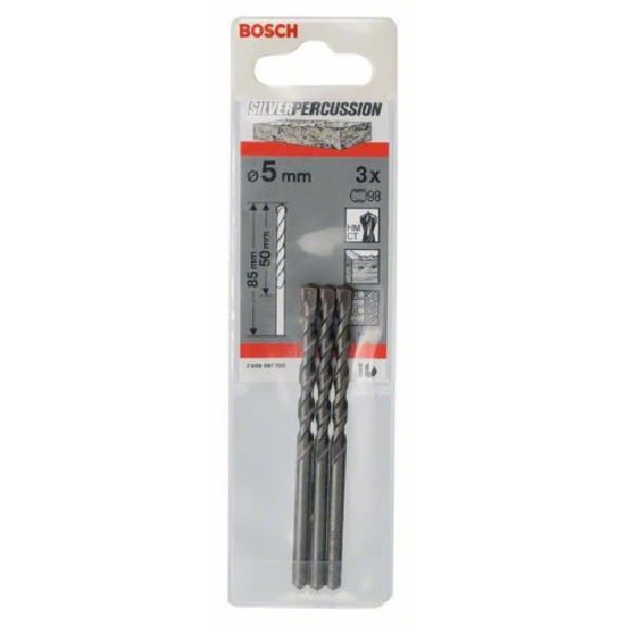 Betonbohrer CYL-3, 5 x 50 x 85 mm, d 4,5 mm, 3er-Pack-Beschreibung lesen