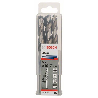 Metallbohrer HSS-G, DIN 338, 10,7 x 94 x 142 mm, 5er-Pack-Beschreibung lesen