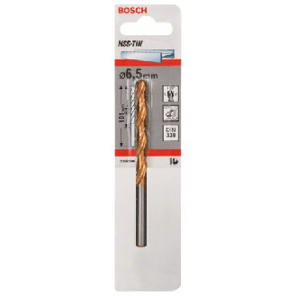 Metallbohrer HSS-TiN, DIN 338, 6,5 x 63 x 101 mm-Beschreibung lesen