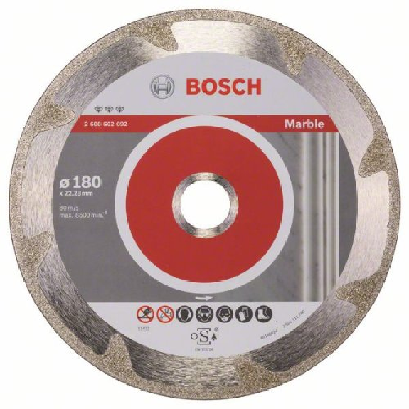 Diamanttrennscheibe Best pour marbre, 180 x 22,23 x 2,2 x 3 mm-Lire la description