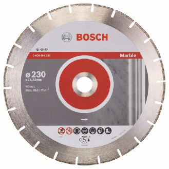 Diamanttrennscheibe Standard for Marble, 230 x 22,23 x 2,8 x 3 mm-Beschreibung lesen