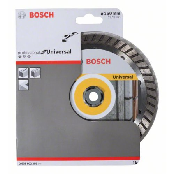 Diamanttrennscheibe Standard for Universal Turbo, 150 x 22,23 x 2,5 x 10 mm Diamanttrennscheibe Standard for Universal Turbo, 150 x 22,23 x 2,5 x 10 mm-Beschreibung lesen