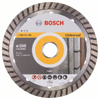 Diamanttrennscheibe Standard for Universal Turbo, 150 x 22,23 x 2,5 x 10 mm-Beschreibung lesen