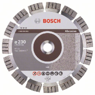 Diamanttrennscheibe Best for Abrasive, 230 x 22,23 x 2,4 x 15 mm-Beschreibung lesen