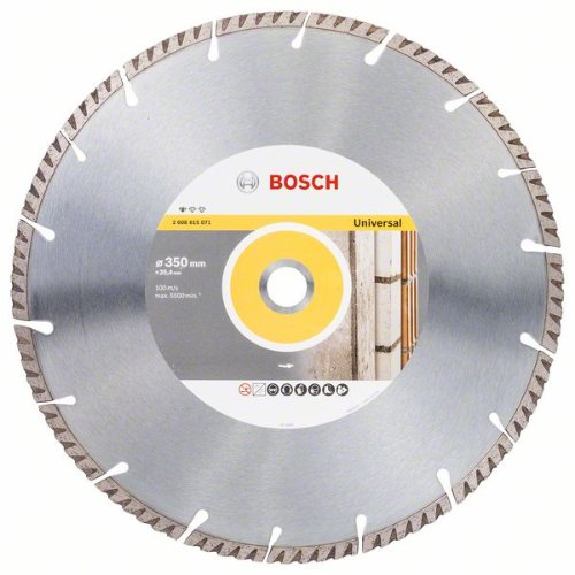 Diamanttrennscheibe Standard for Universal, 350 x 25,4 x 3,3 x 10 mm-Beschreibung lesen