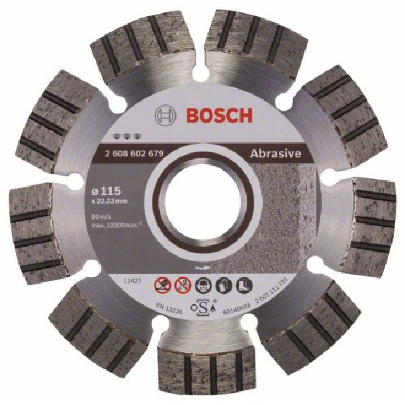 Diamanttrennscheibe Best for Abrasive, 115 x 22,23 x 2,2 x 12 mm-Beschreibung lesen