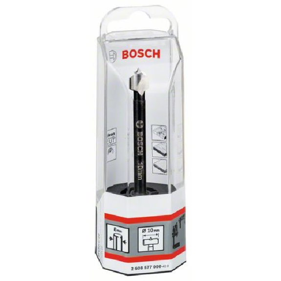 Forstnerbohrer, DIN 7483 G, 10 x 90 mm, d 8 mm, toothed-edge Forstnerbohrer, DIN 7483 G, 10 x 90 mm, d 8 mm, toothed-edge-Beschreibung lesen