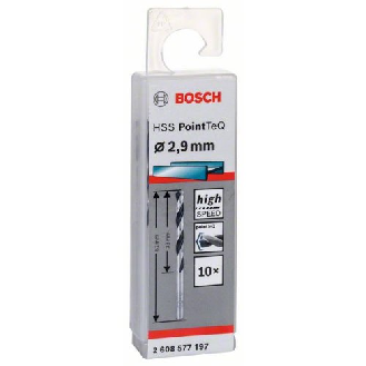 Metallspiralbohrer HSS PointTeQ, DIN 338, 2,9 mm, 10er-Pack-Beschreibung lesen