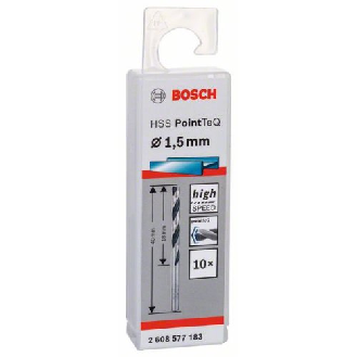 Metallspiralbohrer HSS PointTeQ, DIN 338, 1,5 mm, 10er-Pack-Beschreibung lesen