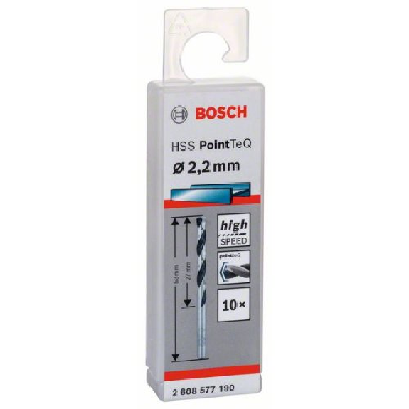 Metallspiralbohrer HSS PointTeQ, DIN 338, 2,2 mm, 10er-Pack-Beschreibung lesen