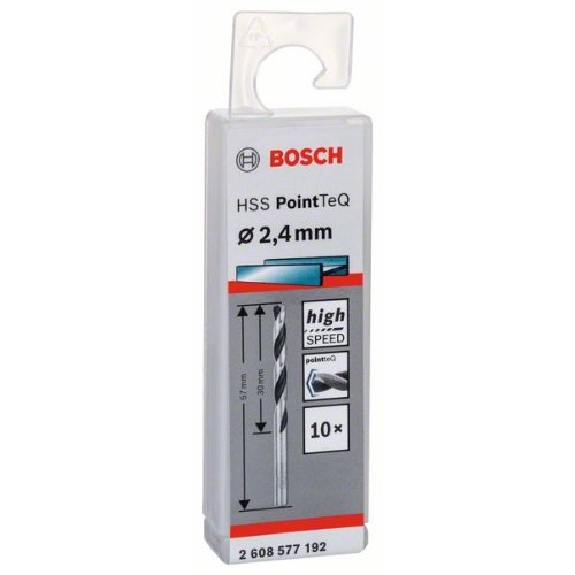 Metallspiralbohrer HSS PointTeQ, DIN 338, 2,4 mm, 10er-Pack-Beschreibung lesen