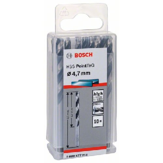 Metallspiralbohrer HSS PointTeQ, DIN 338, 4,7 mm, 10er-Pack-Beschreibung lesen