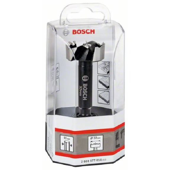 Forstnerbohrer, DIN 7483 G, 32 x 90 mm, d 10 mm, toothed-edge-Beschreibung lesen