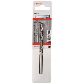 Metallbohrer HSS-G, DIN 338, 7 x 69 x 109 mm, 1er-Pack-Beschreibung lesen