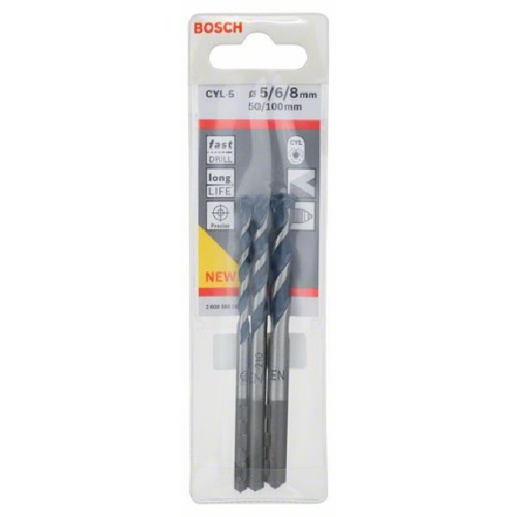 Betonbohrer-Robust-Line-Set CYL-5, Blue Granite, 3-teilig, 5 - 8 mm-Beschreibung lesen
