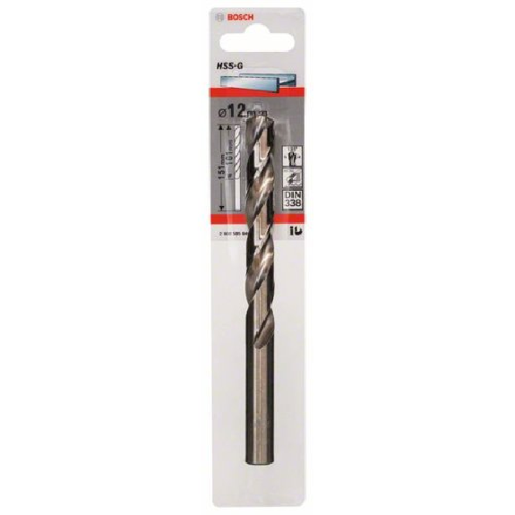 Metallbohrer HSS-G, DIN 338, 12 x 101 x 151 mm, 1er-Pack-Beschreibung lesen