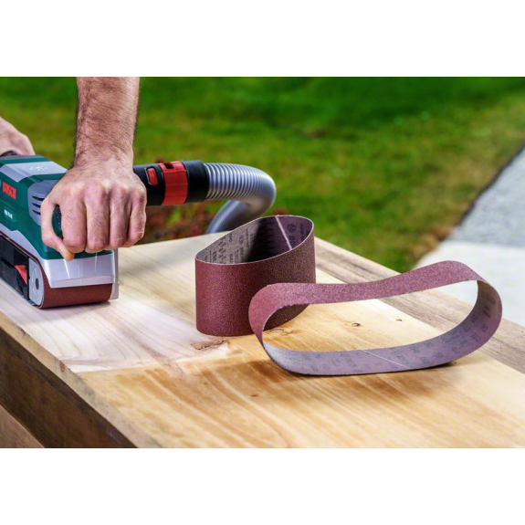Schleifband-Set für Bandschleifer, 9-teilig,rote Qualität, 75 x 533 mm,60,80,100-Beschreibung lesen