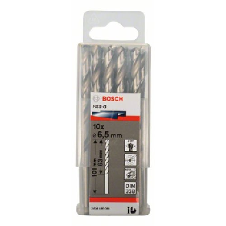 Metallbohrer HSS-G, DIN 338, 6,5 x 63 x 101 mm, 10er-Pack-Beschreibung lesen