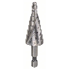 Stufenbohrer HSS, Sechskantschaft, 4 - 20 mm, 1/4", 70,5 mm, 9 Stufen