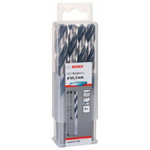 Metallspiralbohrer HSS PointTeQ, DIN 338, 10,2 mm, 5er-Pack-Beschreibung lesen