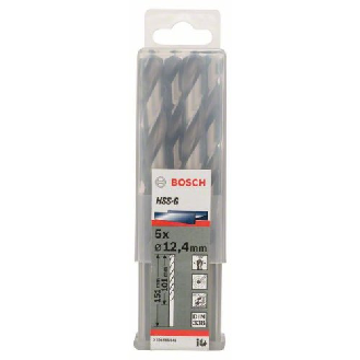 Metallbohrer HSS-G, DIN 338, 12,4 x 101 x 151 mm, 5er-Pack-Beschreibung lesen