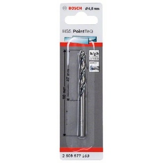 Metallspiralbohrer HSS PointTeQ, DIN 338, 4,5 mm, 1er-Pack-Beschreibung lesen