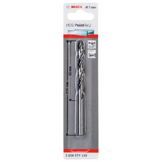 Metallspiralbohrer HSS PointTeQ, DIN 338, 7,0 mm, 1er-Pack-Beschreibung lesen