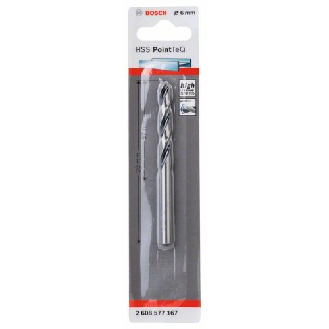 Metallspiralbohrer HSS PointTeQ, DIN 338, 6,0 mm, 1er-Pack-Beschreibung lesen